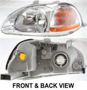 1997 Honda Civic Headlight, Driver Side
