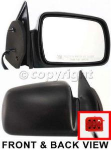 1993 Jeep Grand Cherokee Mirror, Passenger Side