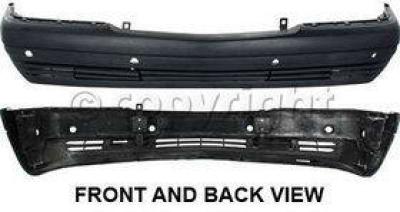 94-99 S-Class Front Bumper Cover Primed w//Park Sensor Holes MB1000119 1408802470
