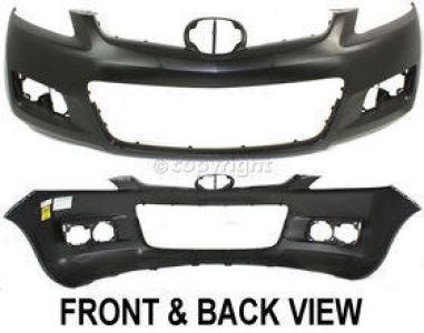 Front Bumper Cover For 2007-2009 Mazda CX-7 w// fog lamp holes Primed